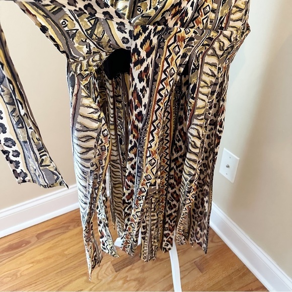 Vintage PG Collections Animal Tribal Print Car Wash Dress NWT - 10 - Picture 6 of 16